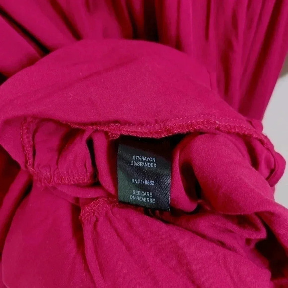 Torrid Wine Challis Tier Skater  Dress - Picture 9 of 12